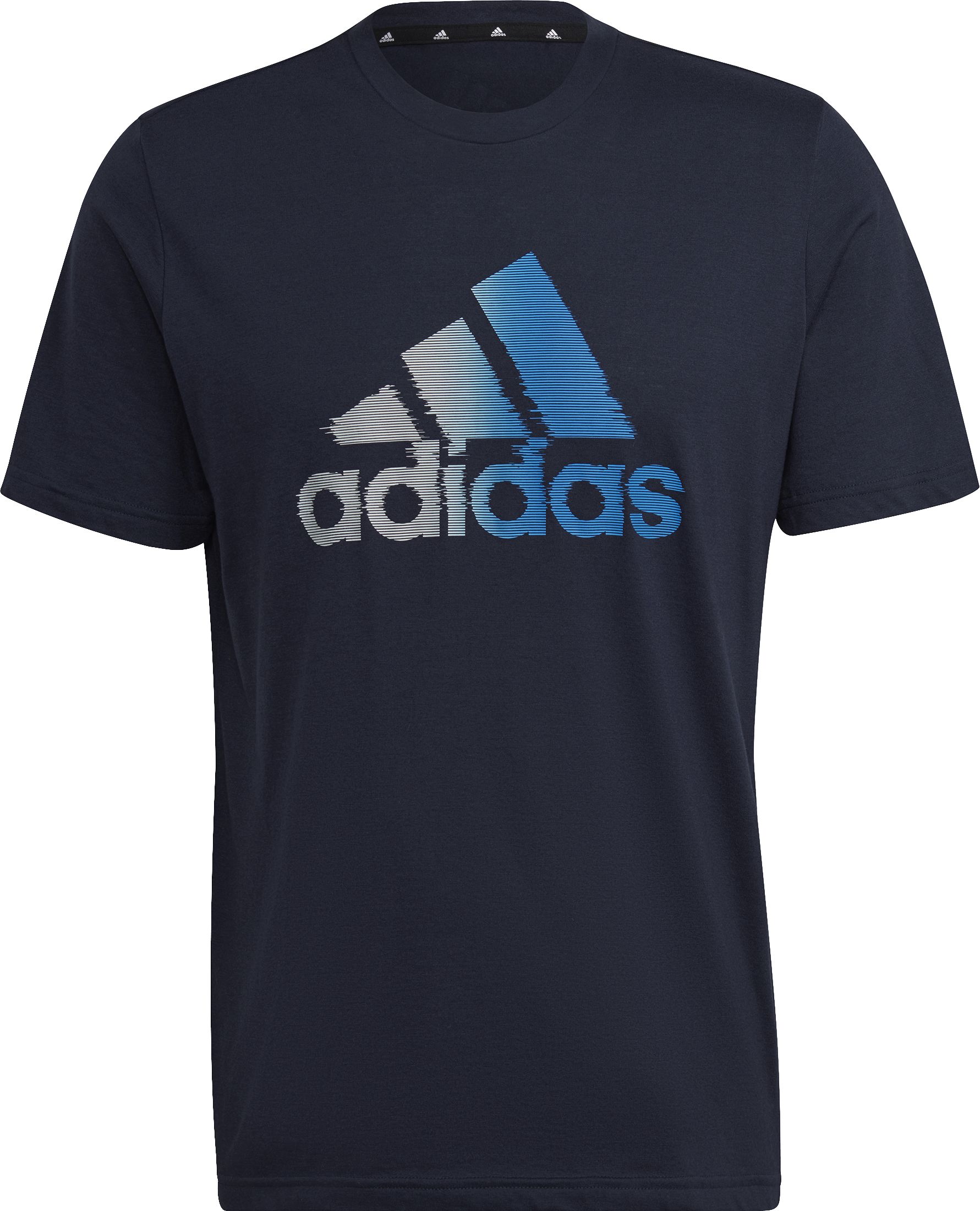 Adidas d2m logo best sale tee